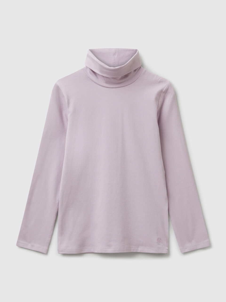 Stretch t-shirt with high neck