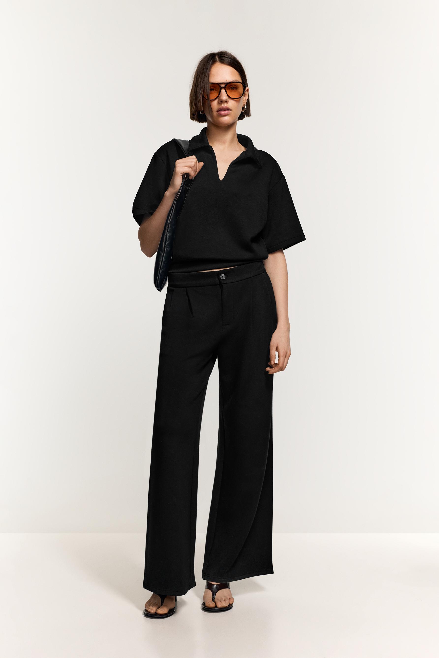 Pantalón wide leg fluido