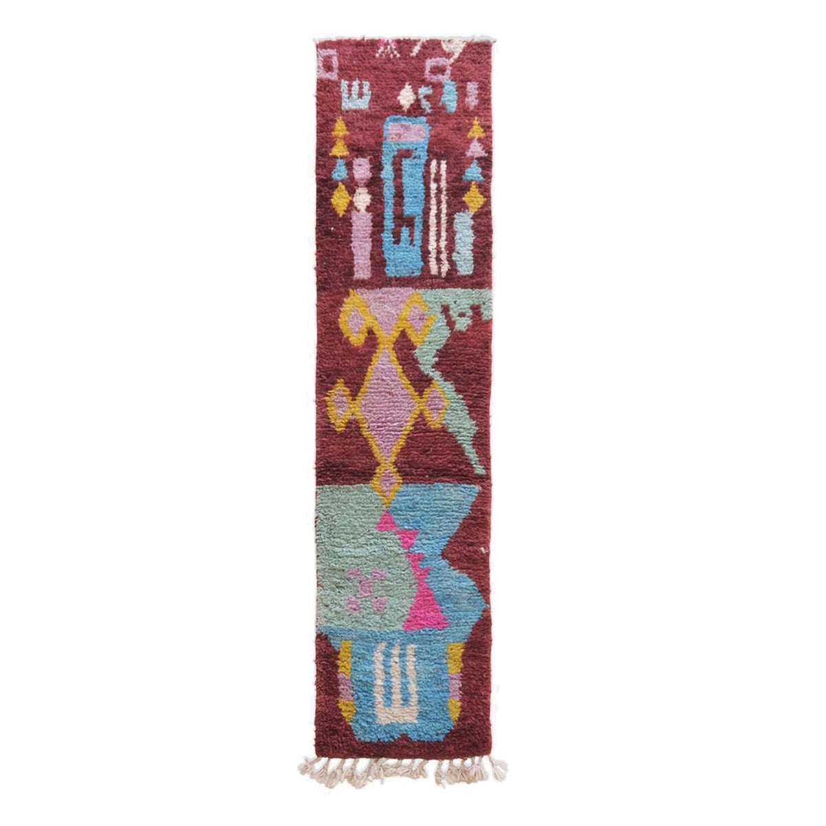AFK Living vloerkleed Berber - handgemaakt - Wol - 80 cm x 240 cm