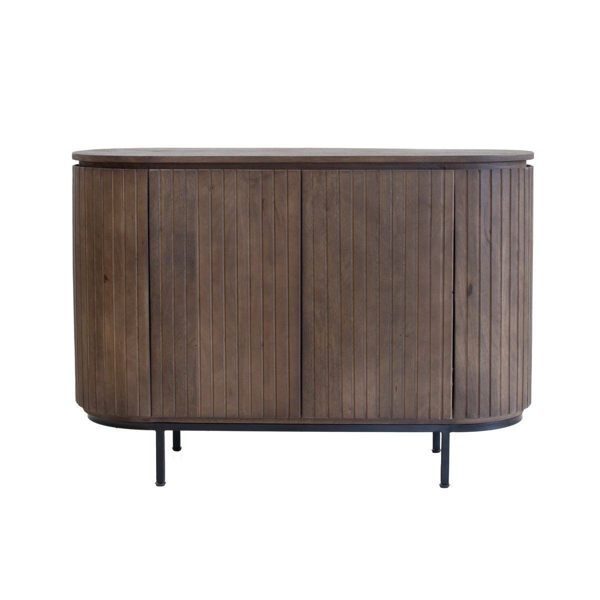 Giga Meubel Dressoir Tora - Donkerbruin Hout - 115x43x80cm