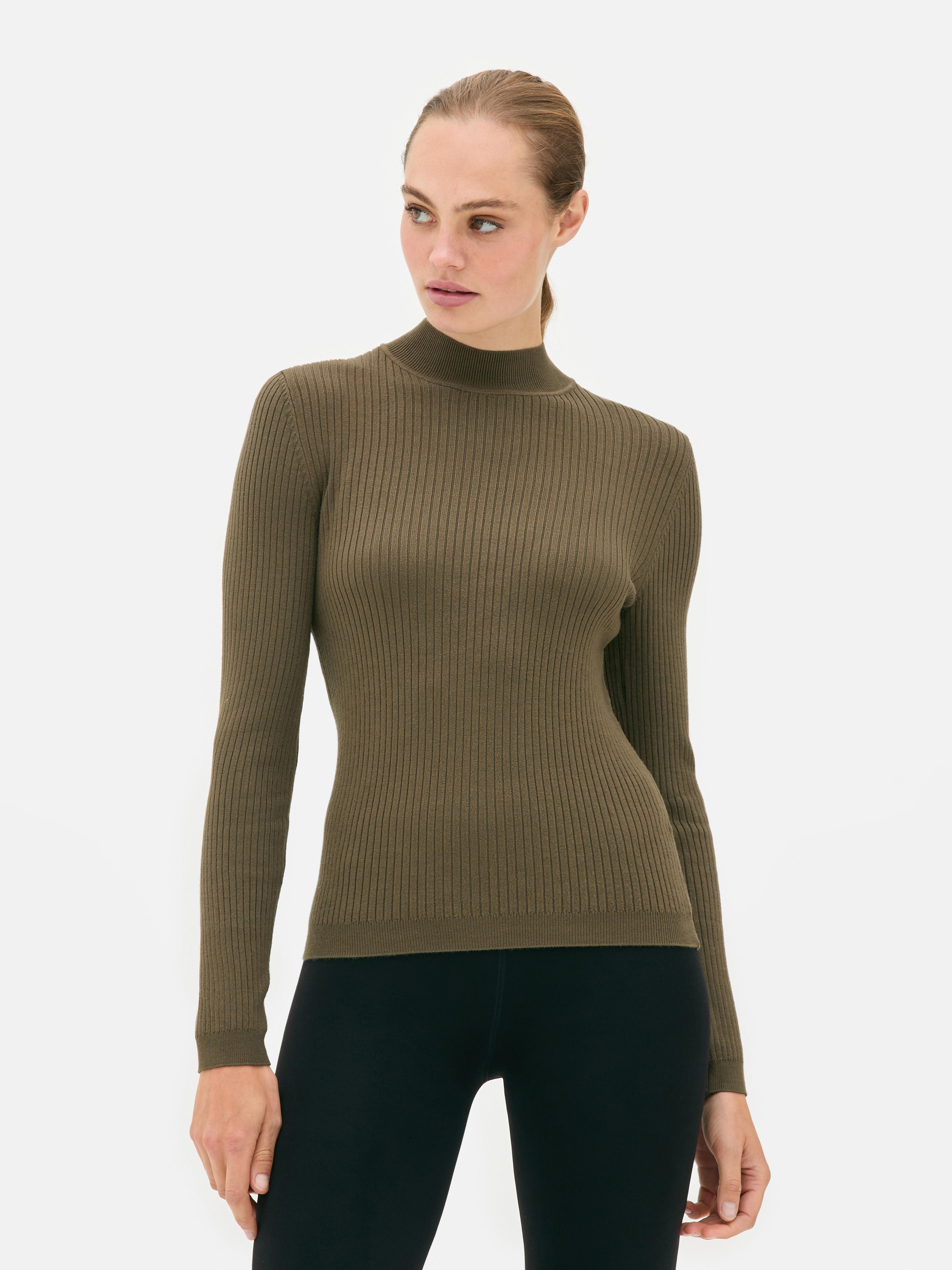 Ribbed Turtleneck Sweater