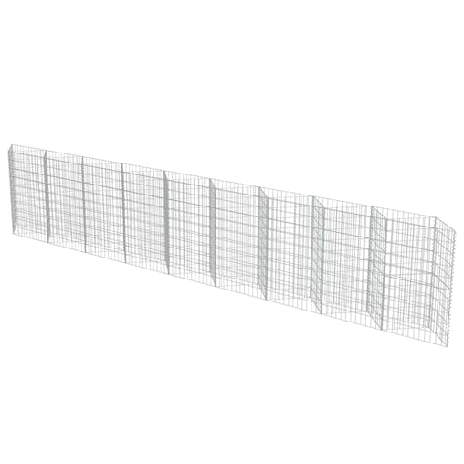 NNEVL Gabion Wall Galvanised Steel 630x30x100 cm