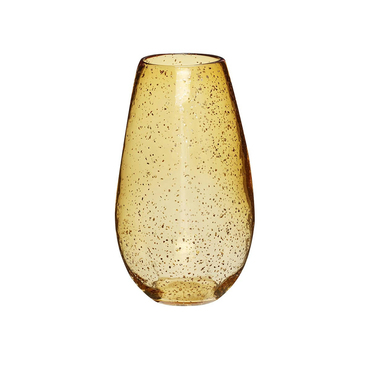 GLOW - Vase en verre ambre H29