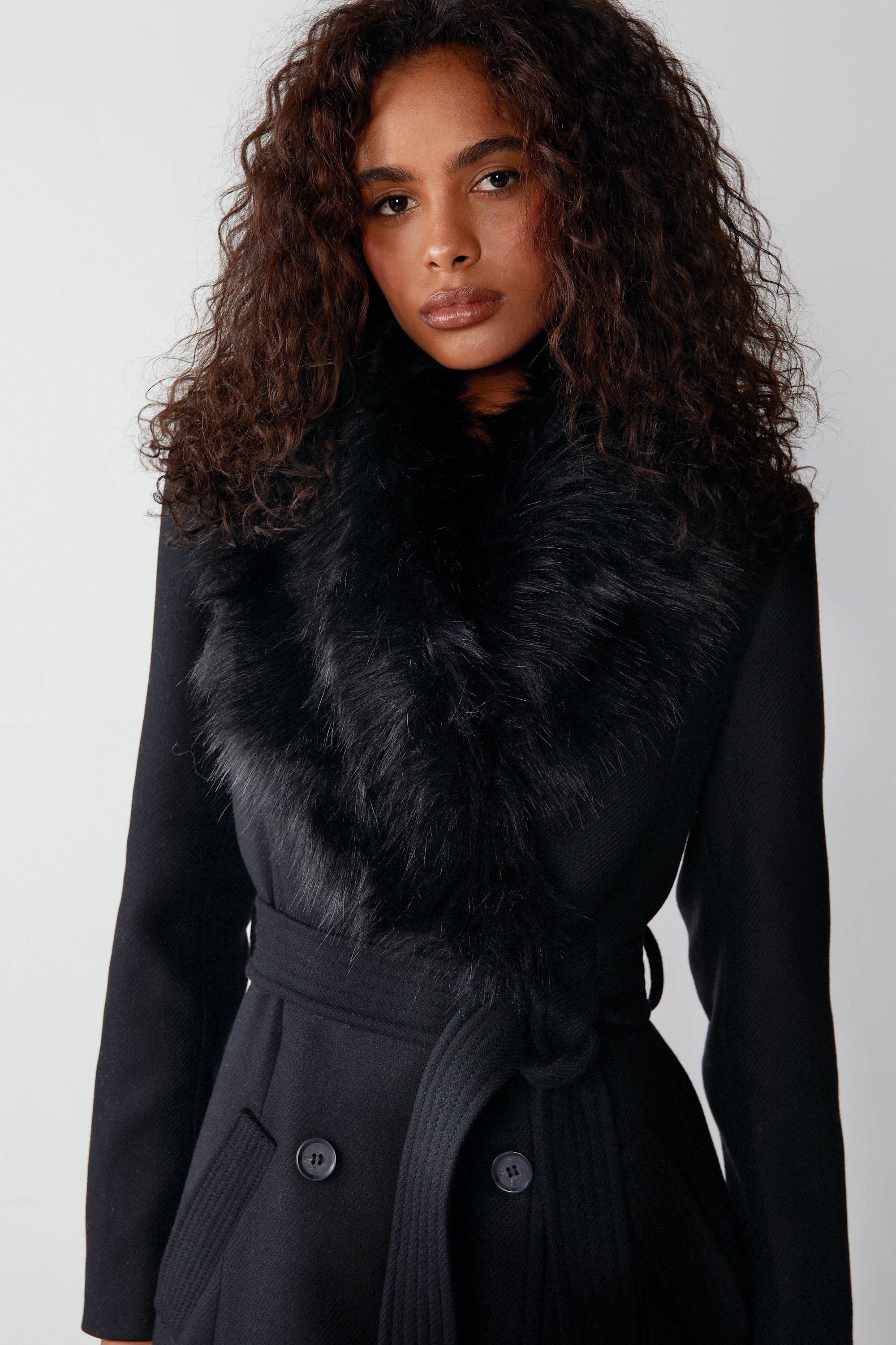 Warehouse Belted Double Breasted italian wool Jacket