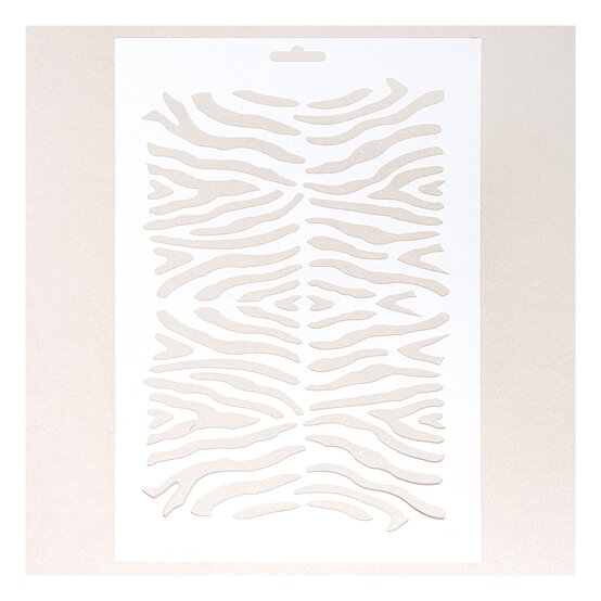 Zebra Stencil 21cm x 29cm