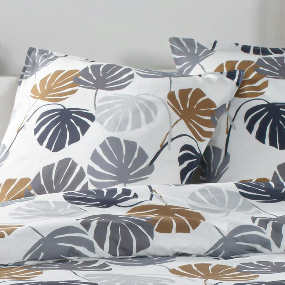 SUNSHINE GREYLEAF - Housse de couette 260x240 + 2 taies