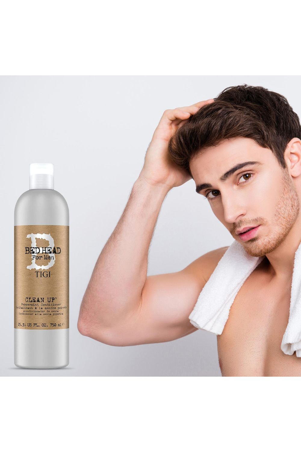 BED HEAD by TIGI Clean Up Peppermint Daily 'Hair Conditioner' for Men, 750ml