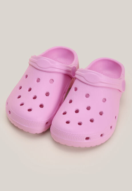 Girls Pink Clog Sandals
