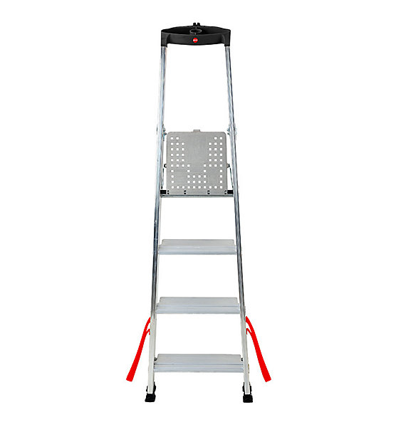 Escabeau professionnel pliable en aluminium 4 marches larges Hailo Alu Pro