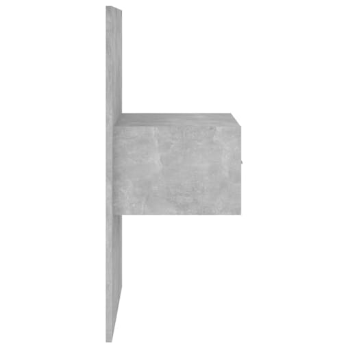 NNEVL Wall-mounted Bedside Cabinet Concrete Grey