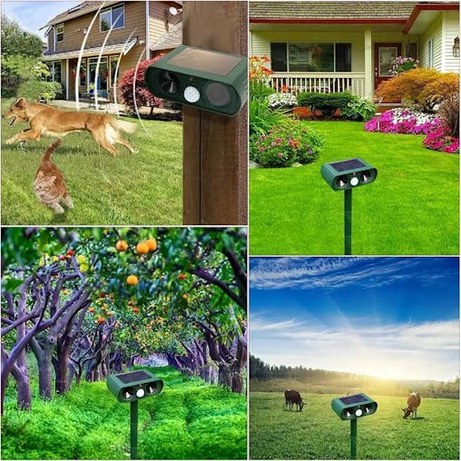 NNETM Emerald Solar Ultrasonic Animal Repellent