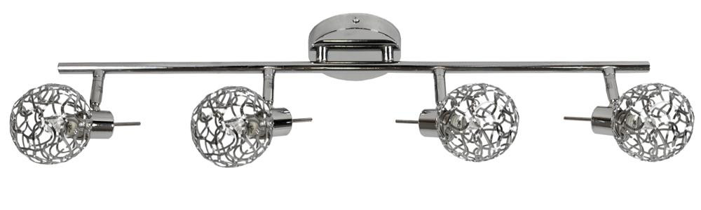 Lampa sufitowa chromowana PUZZLE 4xG9x40W wym: 17x72x10 cm Candellux