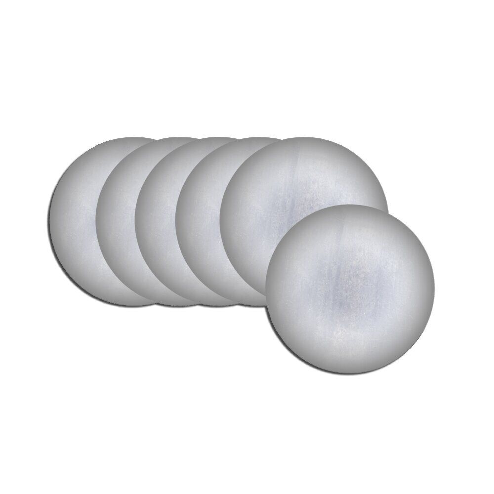Lot de 6 miroirs adhésifs forme coeur ou rond