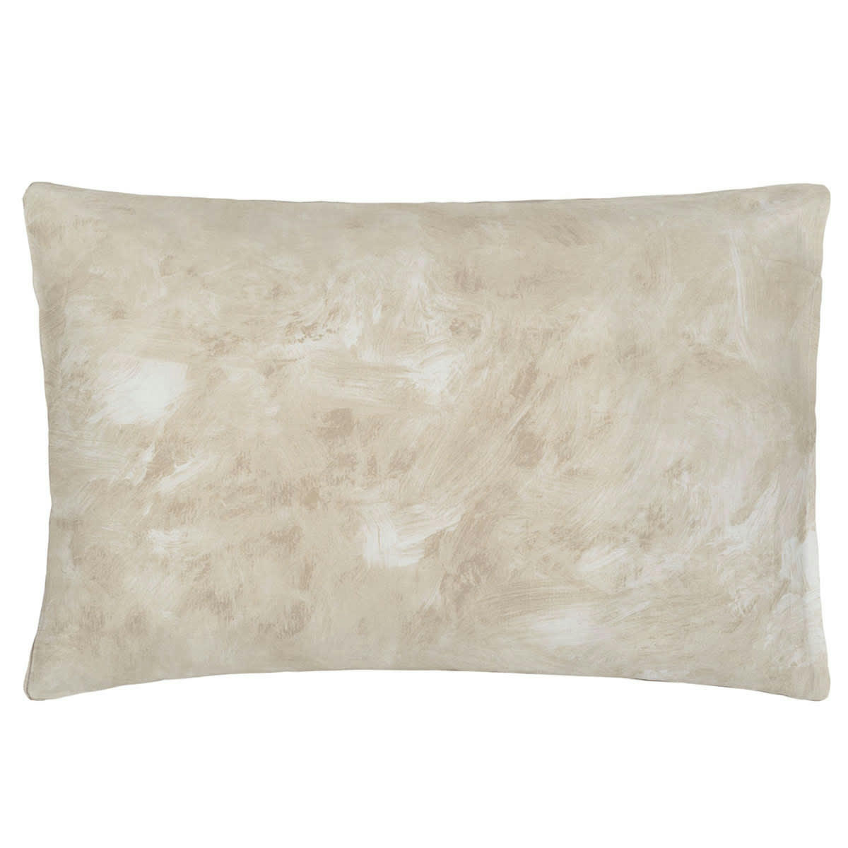 MANSUR - Taie d'oreiller en satin de coton marron 50x75