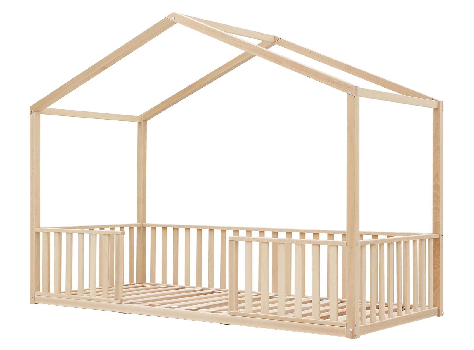 ROBIN - Lit maison 90x200 en hêtre