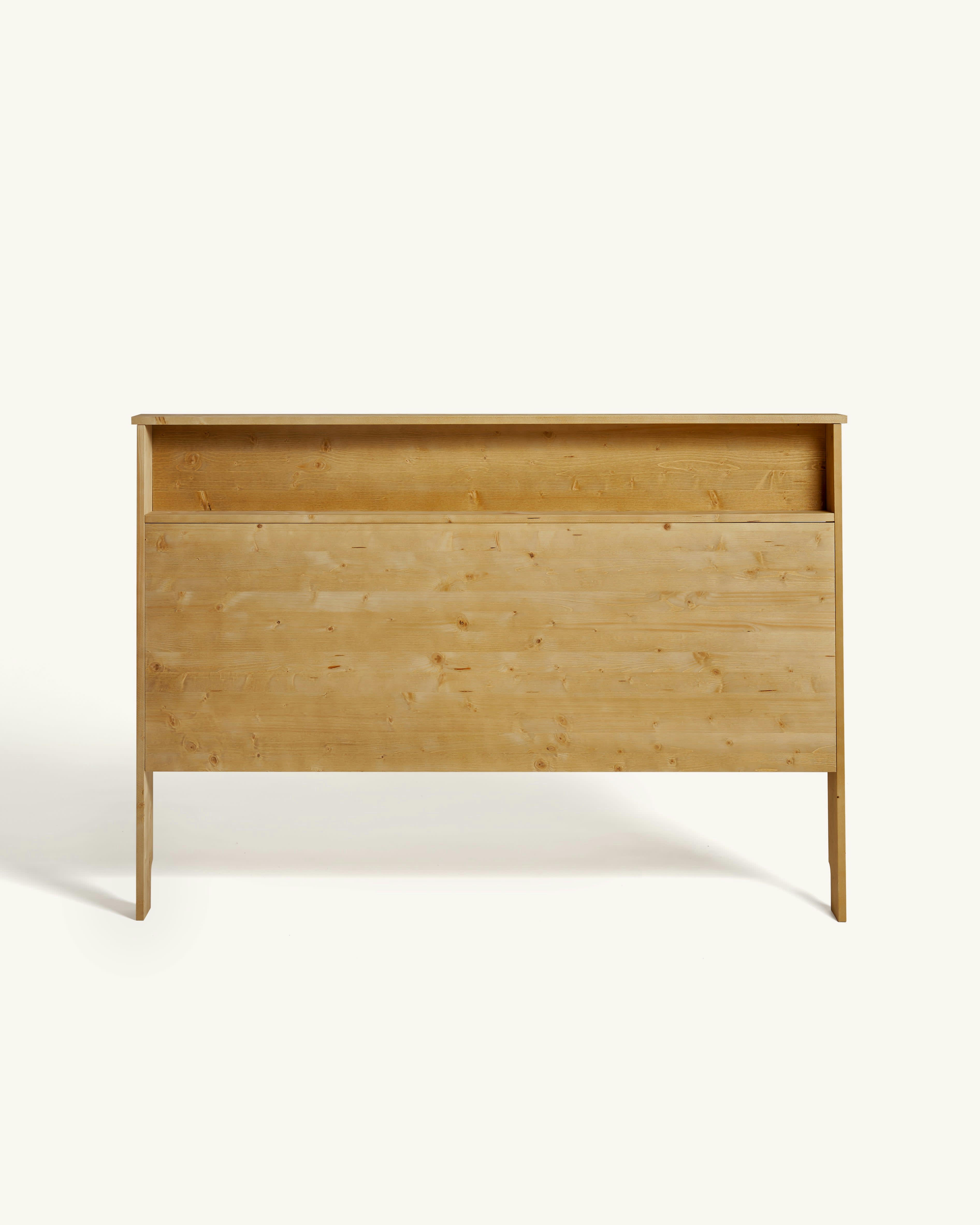 IGOR - Tête de lit avec rangement pour lit 180 cm en couleur marron clair