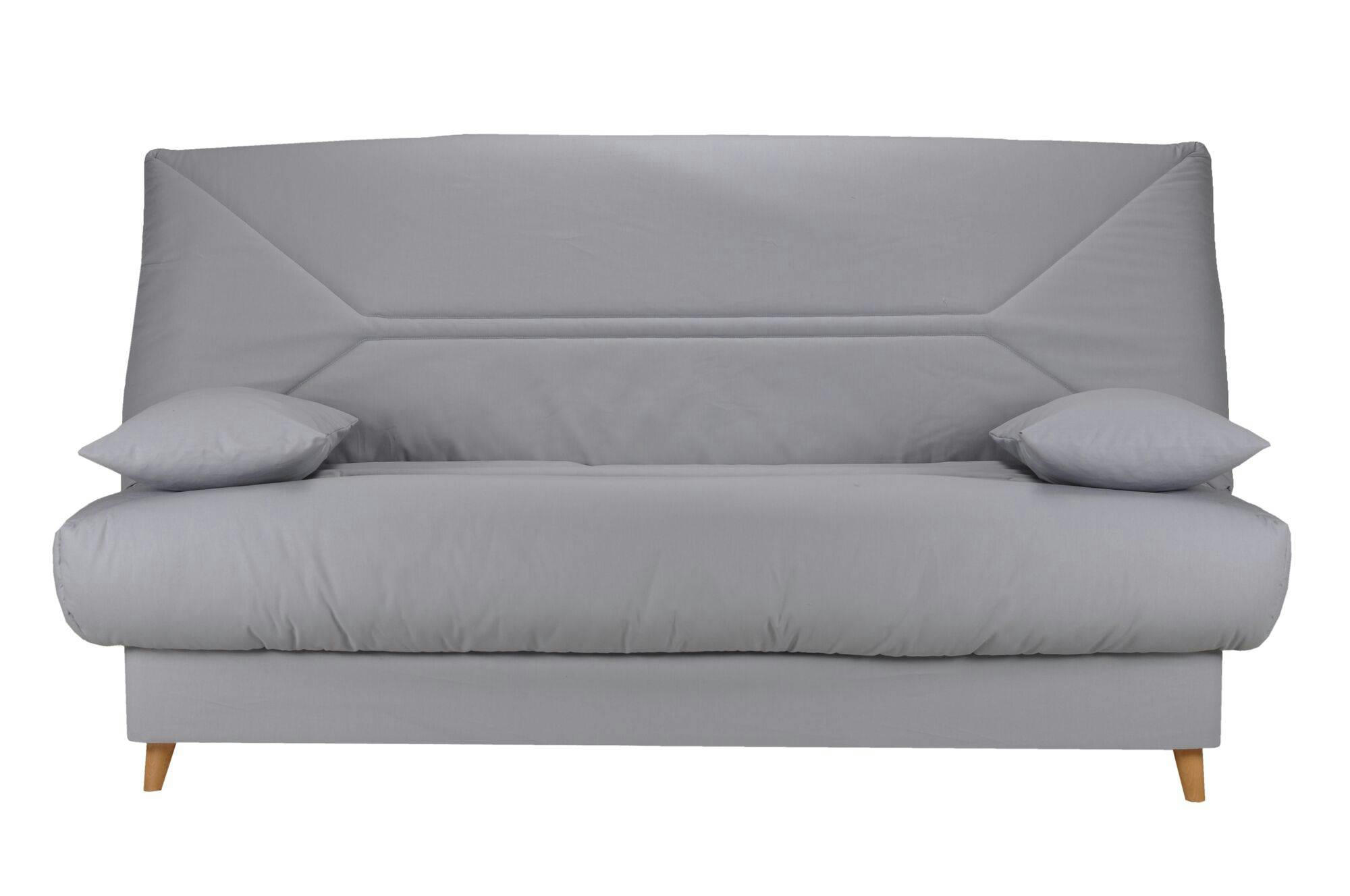 GERMUND - Banquette clic-clac en coton biologique gris clair