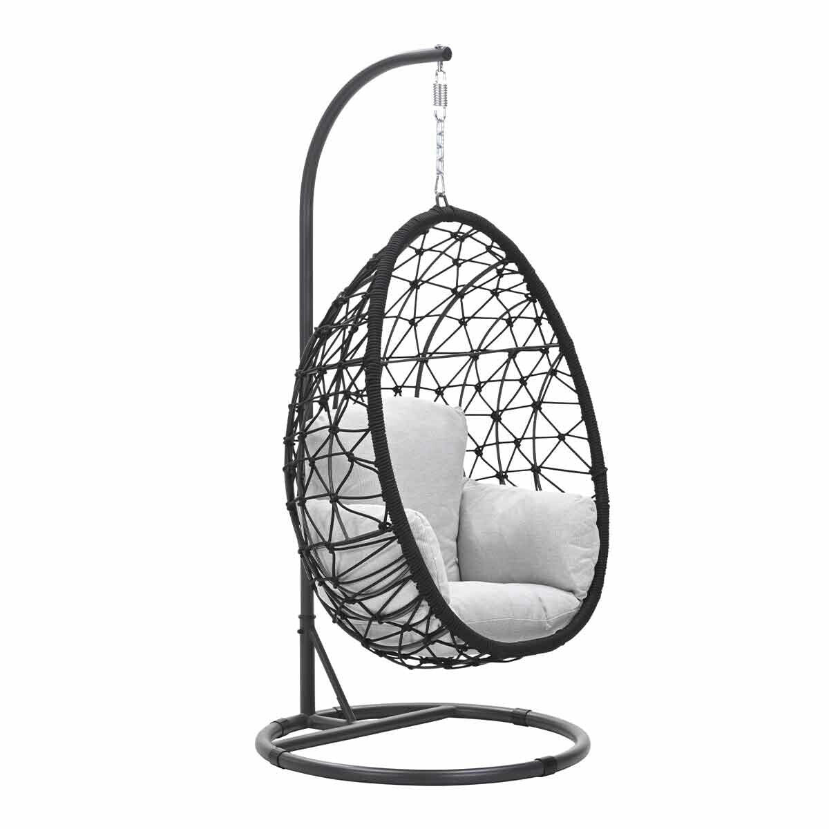 Garden Impressions hangstoel Panama swing egg- rope zwart