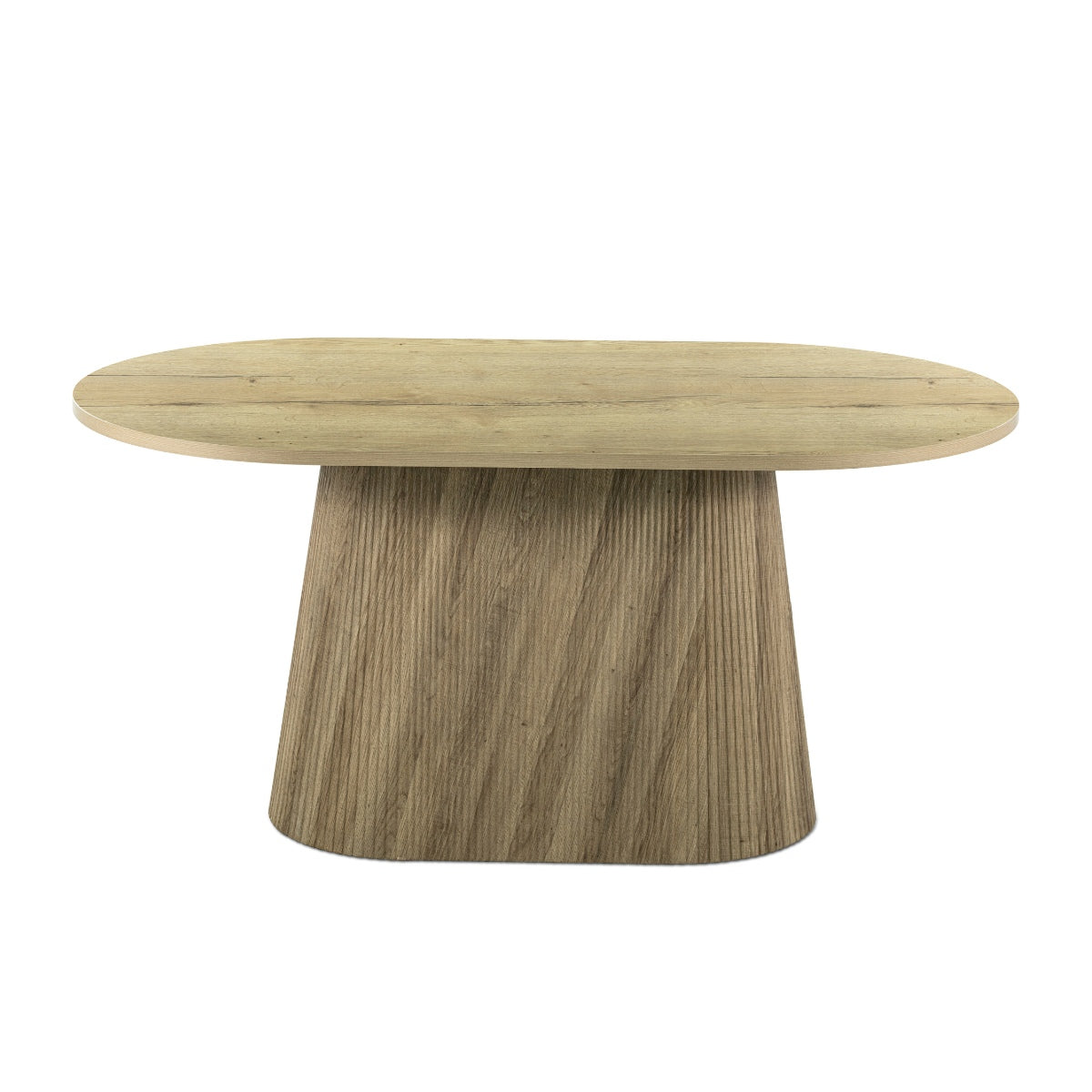 Giga Meubel Eettafel Sylla - Ovaal Naturel Hout - 160x90x75cm