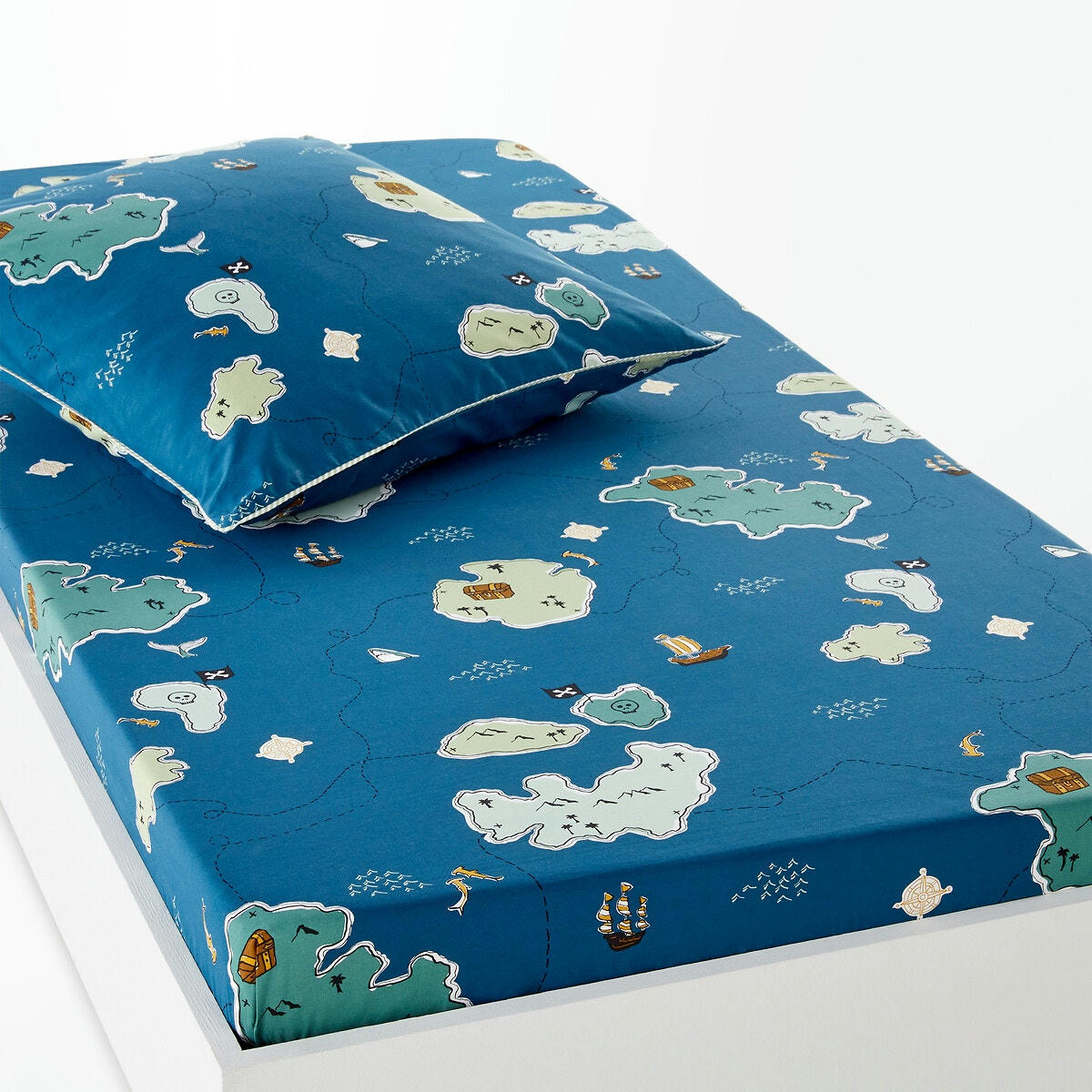 Drap housse enfant en coton, Trezoro