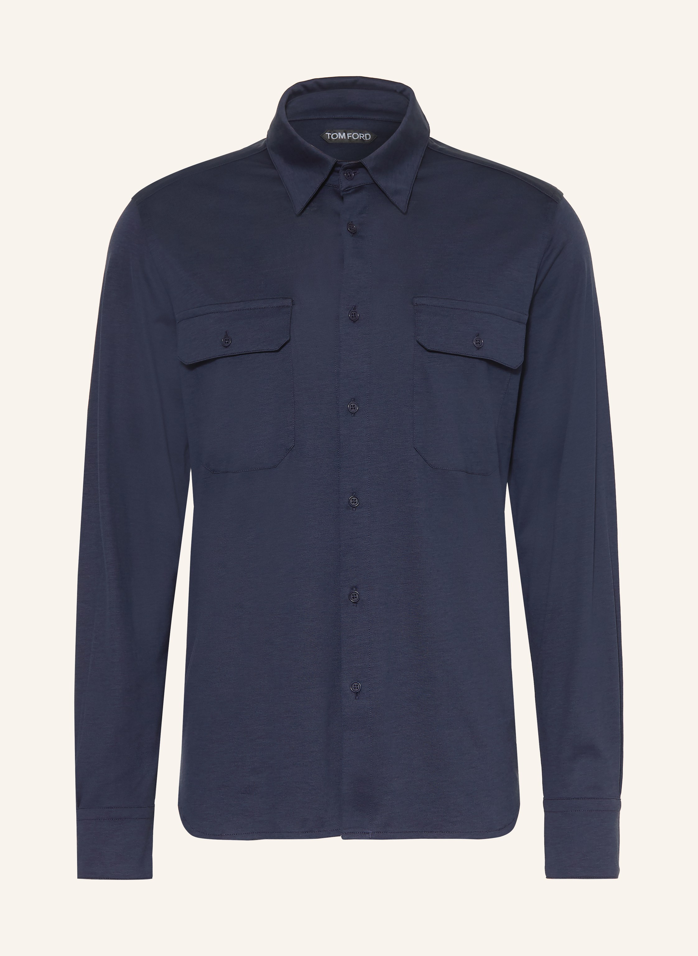 TOM FORD Hemd Regular Fit mit Seide