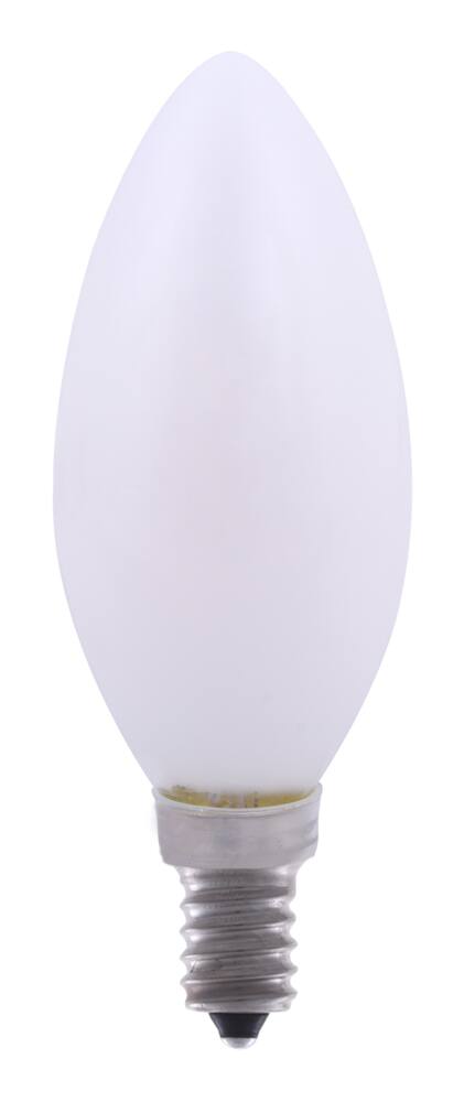 NOMA Designer Series B10 E12 Base Dimmable LED Filament Light Bulbs Cool White, 60W, 4-pk