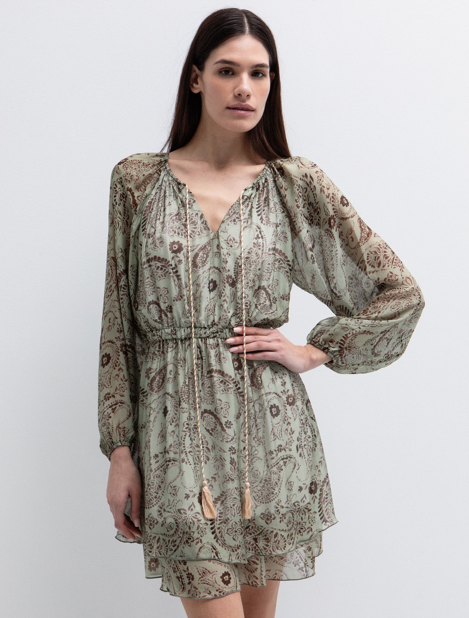 Φόρεμα με τύπωμα λαχούρι