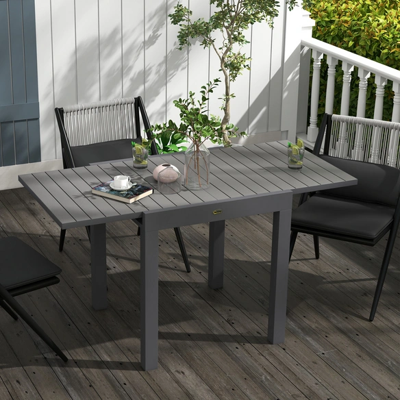 Gartentisch, mit erweiterbarer Tischplatte, LxBxH: 162 x 80 x 75 cm