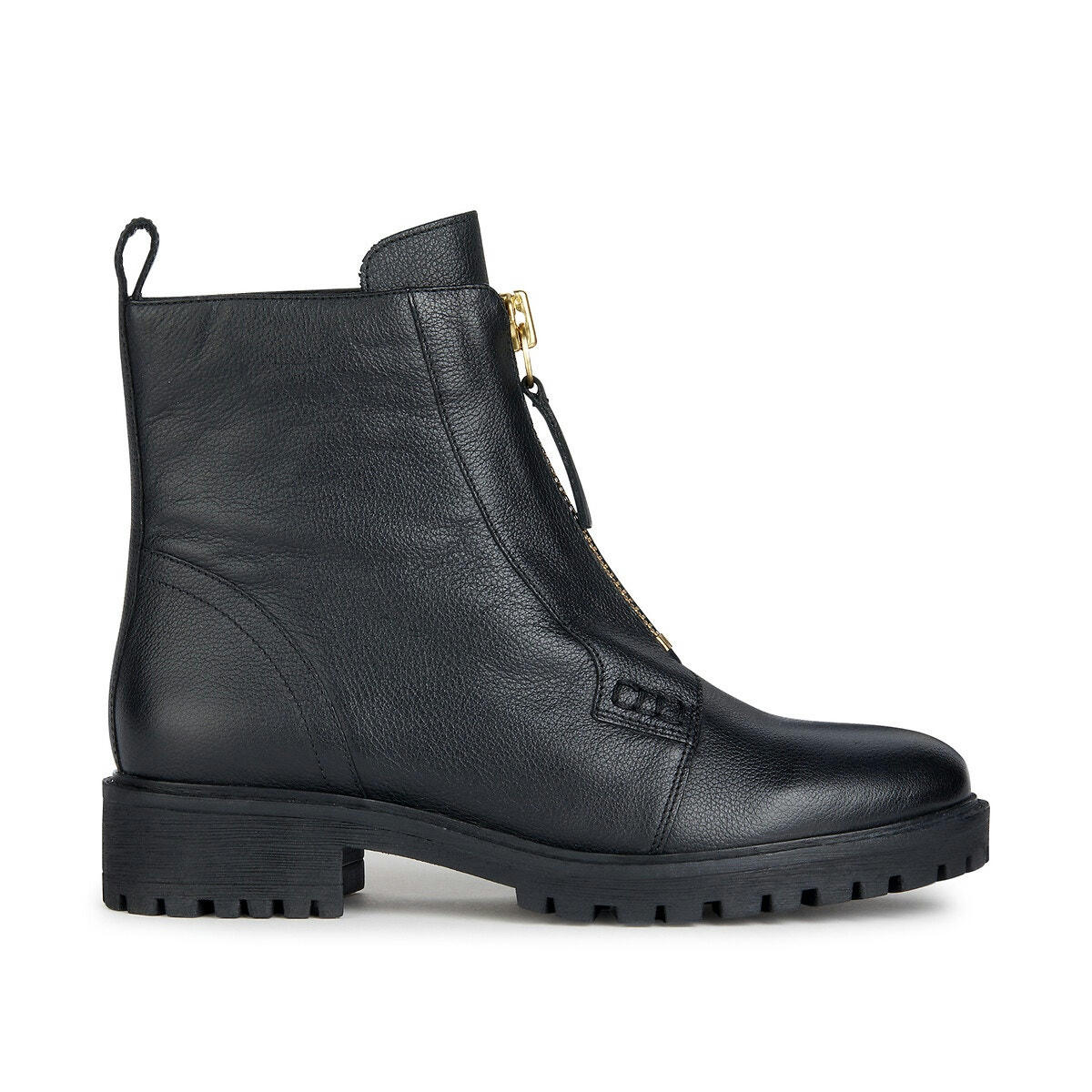 Bottines cuir respirantes zippées Hoara