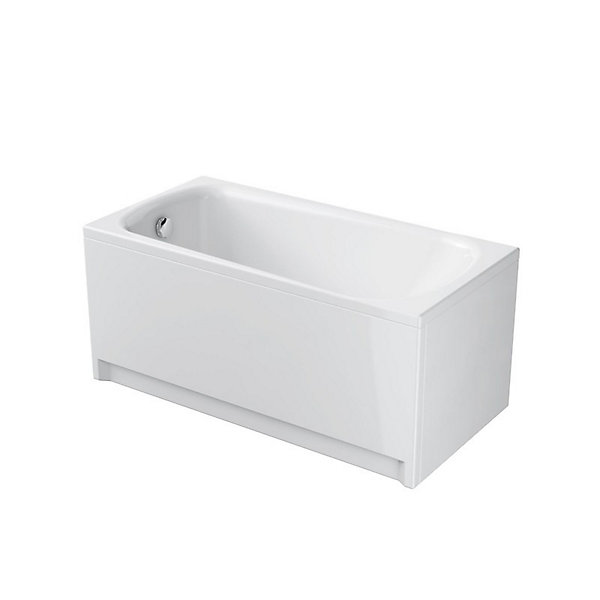 Baignoire rectangulaire gain de place 140x70 cm NAO encastrable (SANS TABLIER)