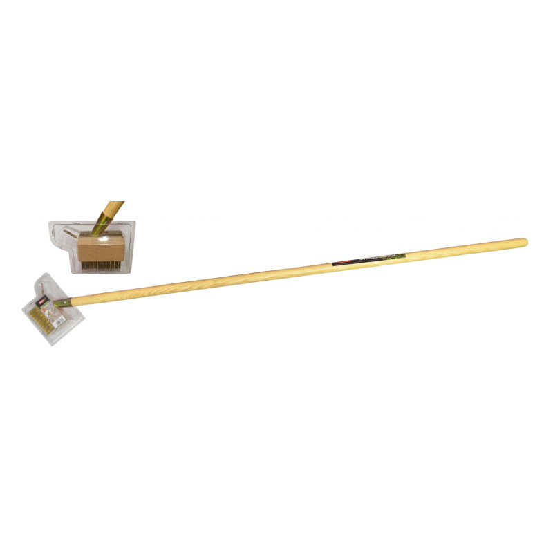 Brosse à rainure avec griffe et manche en bois 150 cm POLET