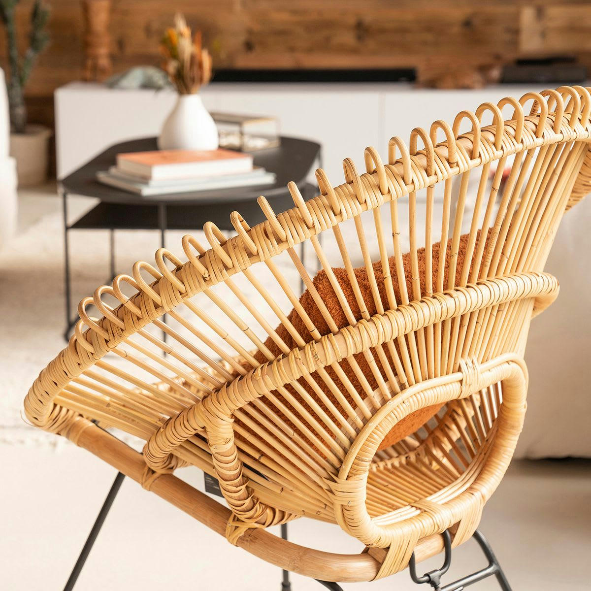 LIVEA - Fauteuil rond en rotin