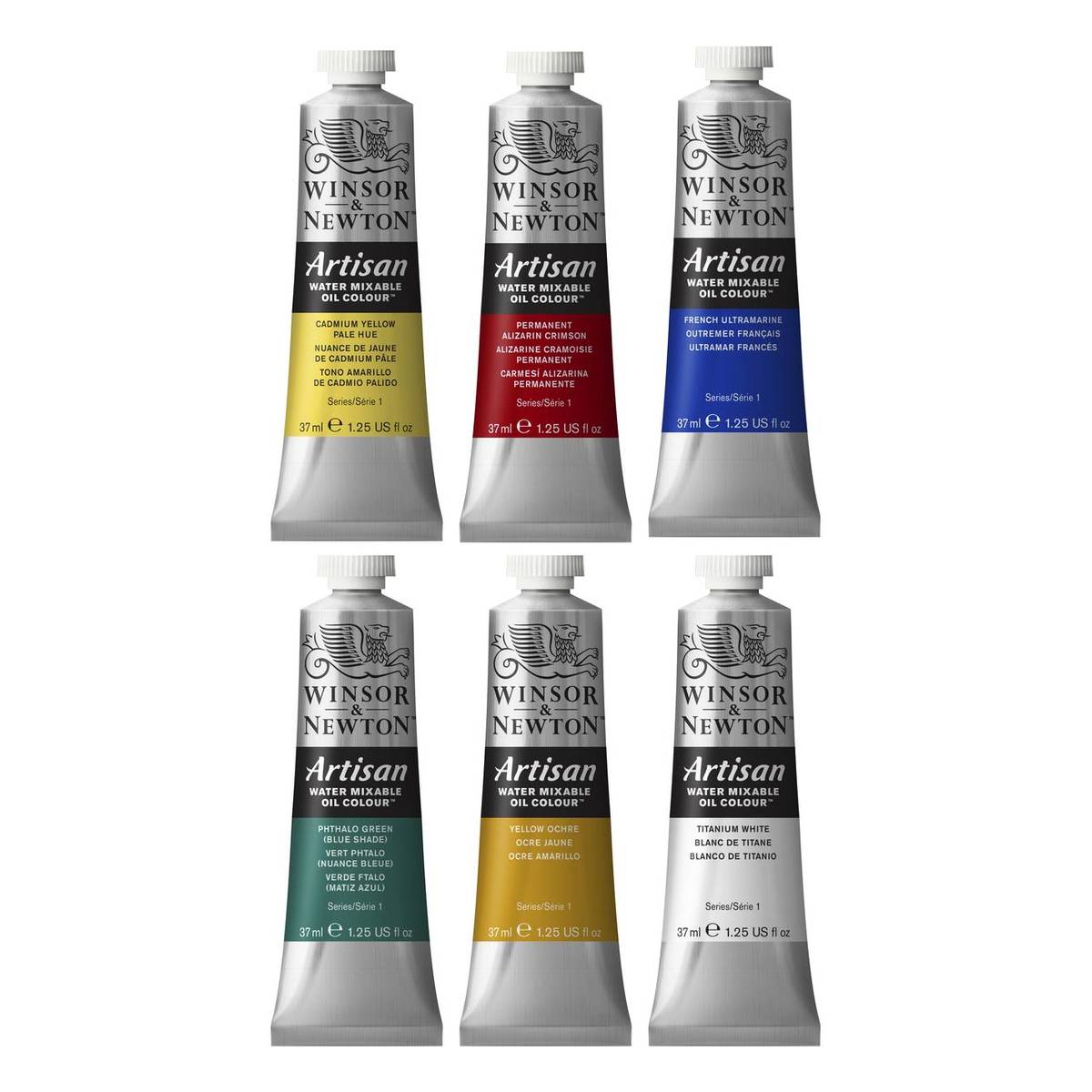 Winsor & Newton Artisan Water Mixable Oil Colour 37ml 6 Pack