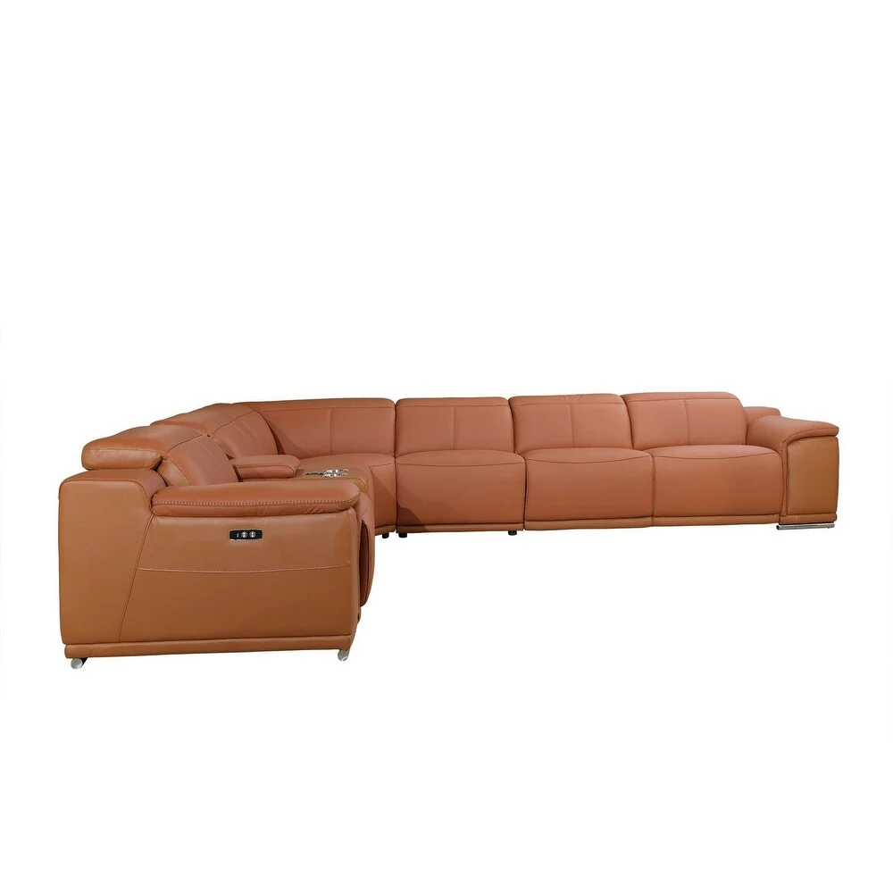 241 X 280 X 220.2 Camel Power Reclining 7PC Sectional