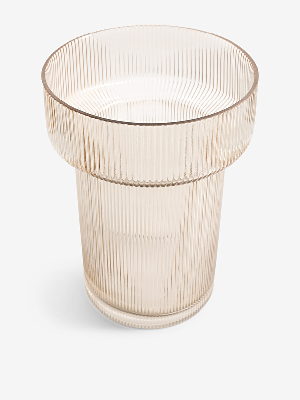 Vase strie xl champagne champagne