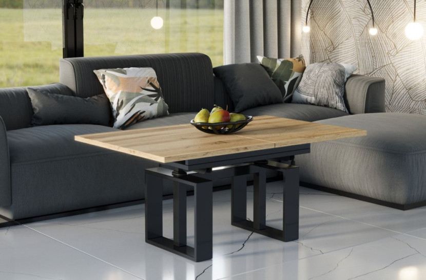 Ława rozkładana podnoszona EMPOLI 110(170)x65 dąb wotan