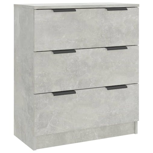 NNEVL 3 Piece Sideboards Concrete Grey Engineered Wood