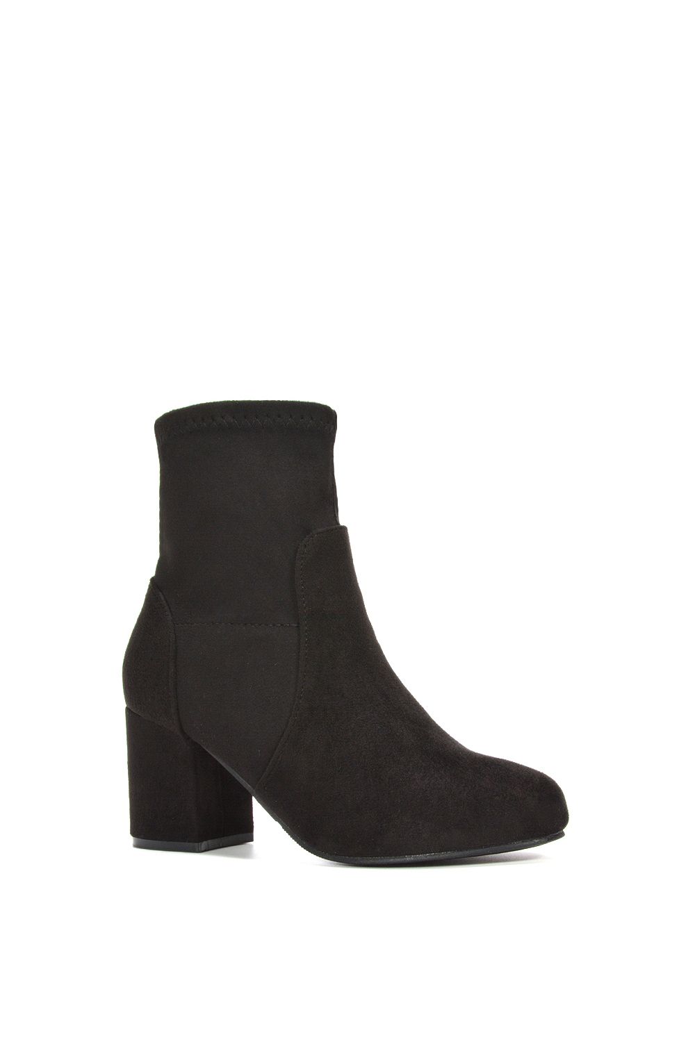 XY London Rogue' Mid Block Heeled Ankle Booties