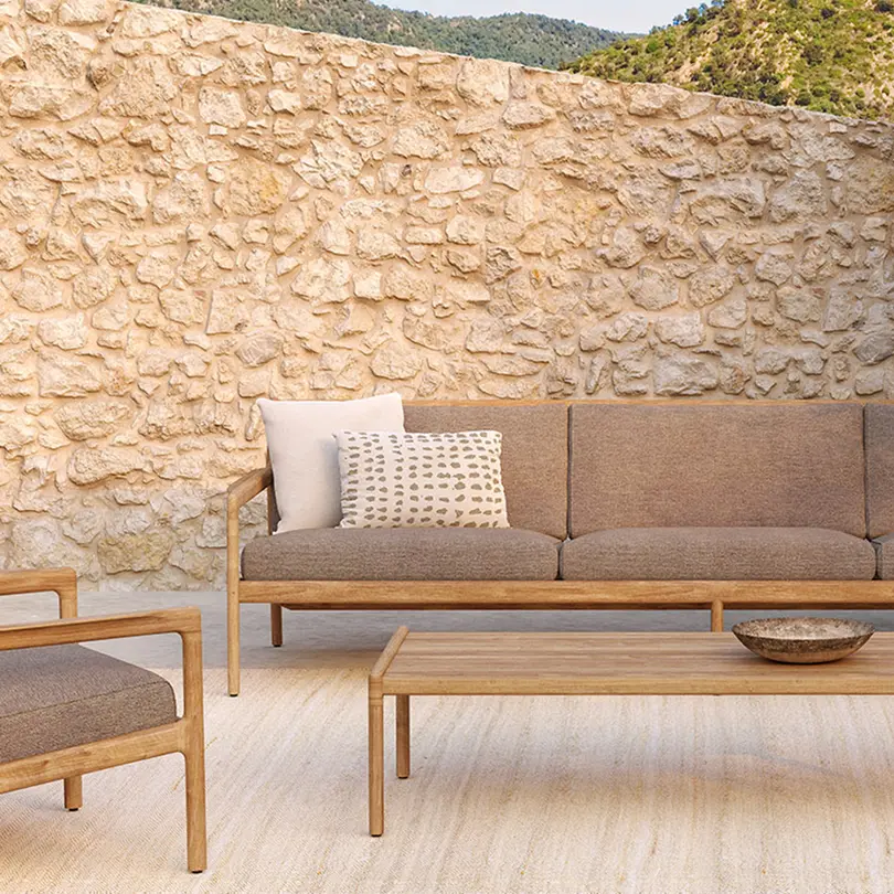 Zierkissen Outdoor Boucle