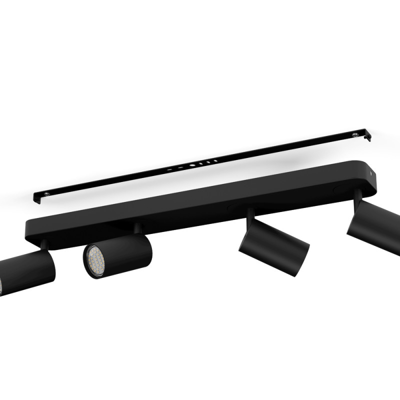 Spot LED Telimbela-Z noir connecté GU10 RGB 4 x 4,9 W EGLO