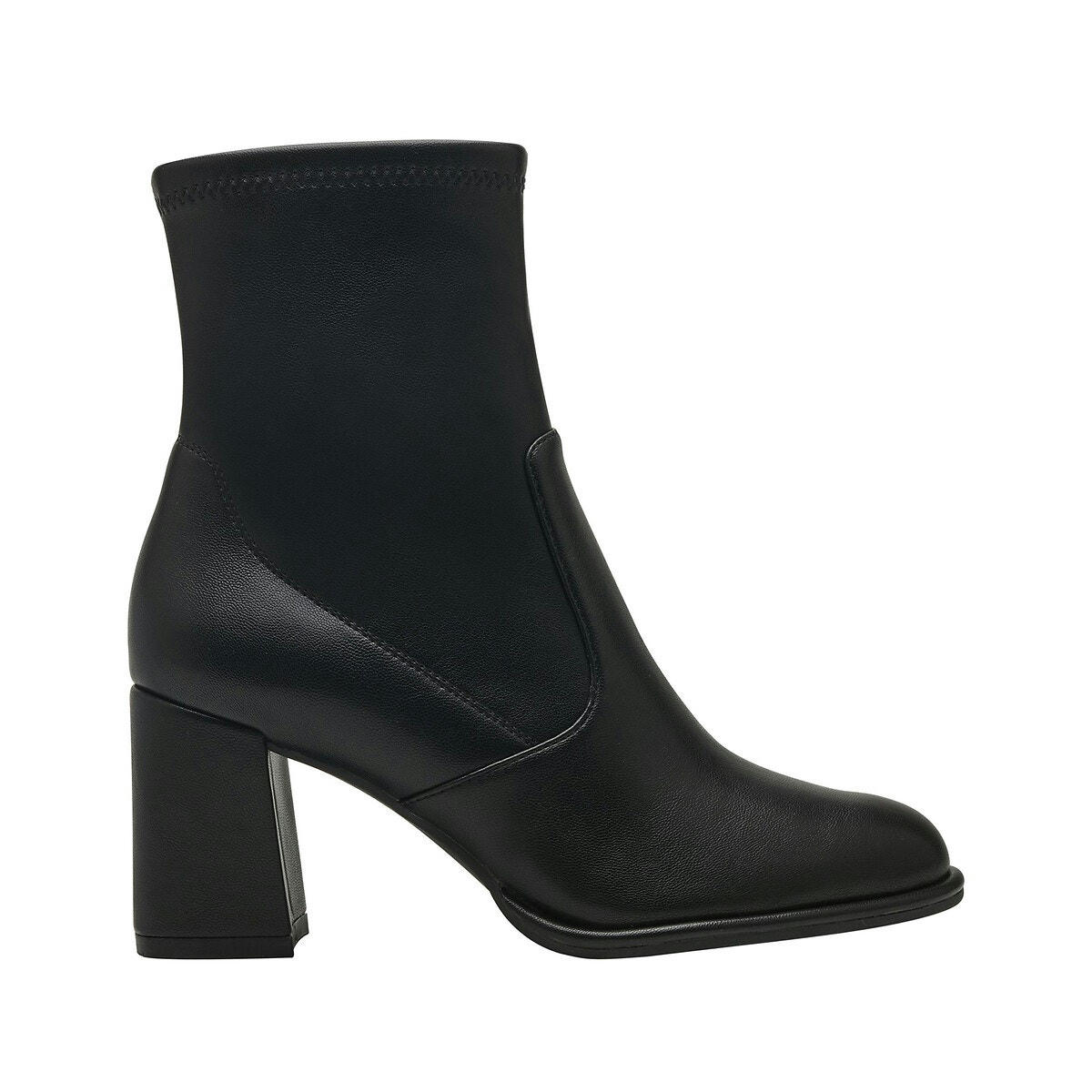 Bottines à talon large