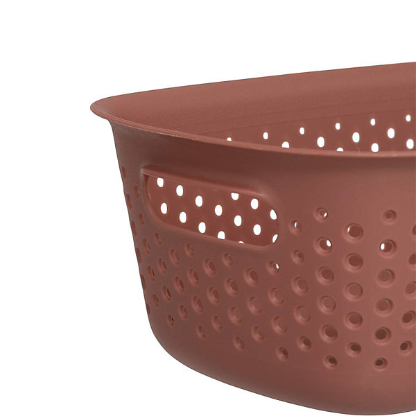 Panier Tila 3,5L sienne en plastique - Terracotta- 5five