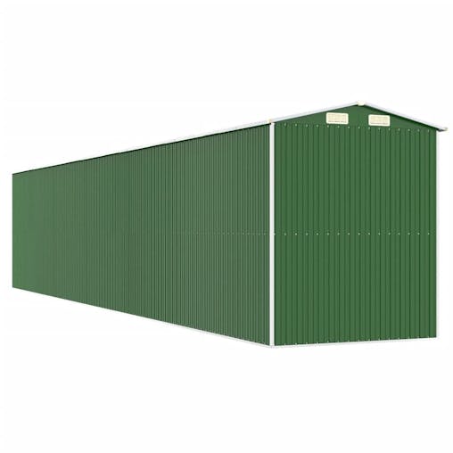 NNEVL Garden Shed Green 192x1021x223 cm Galvanised Steel