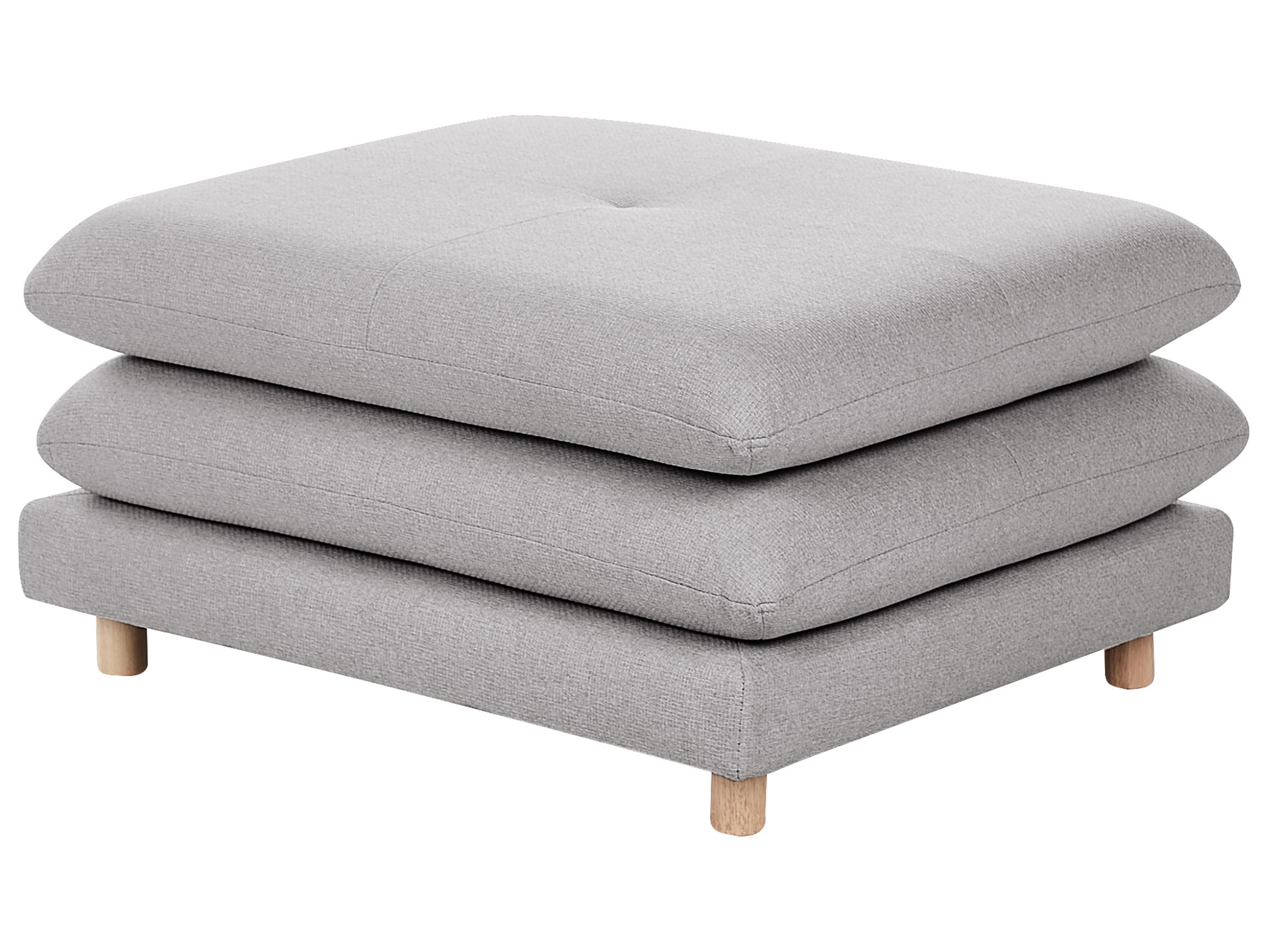 Ottoman HEDEN Fabric Grey