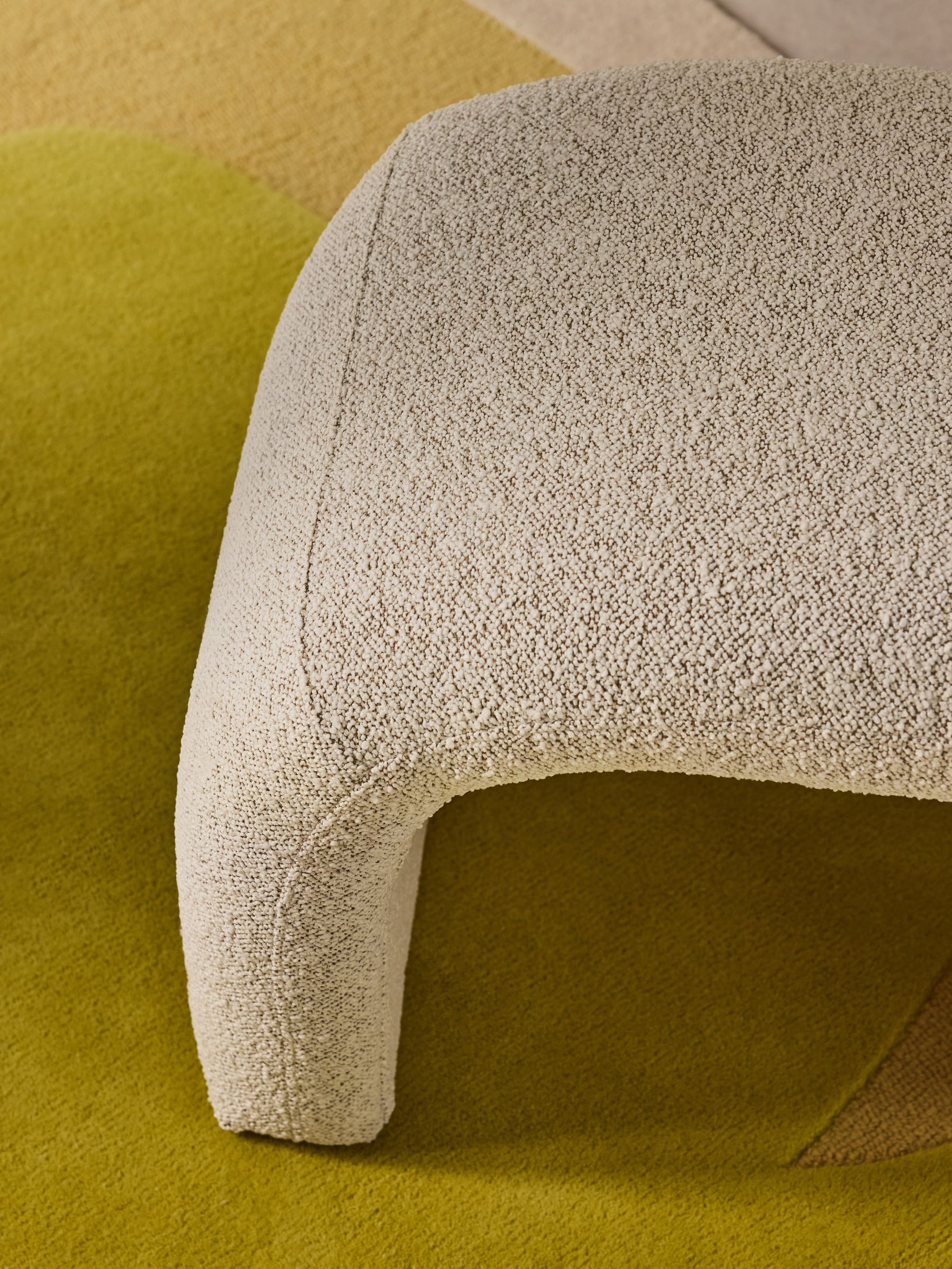 Beryl Stool in Off White Pax Boucle