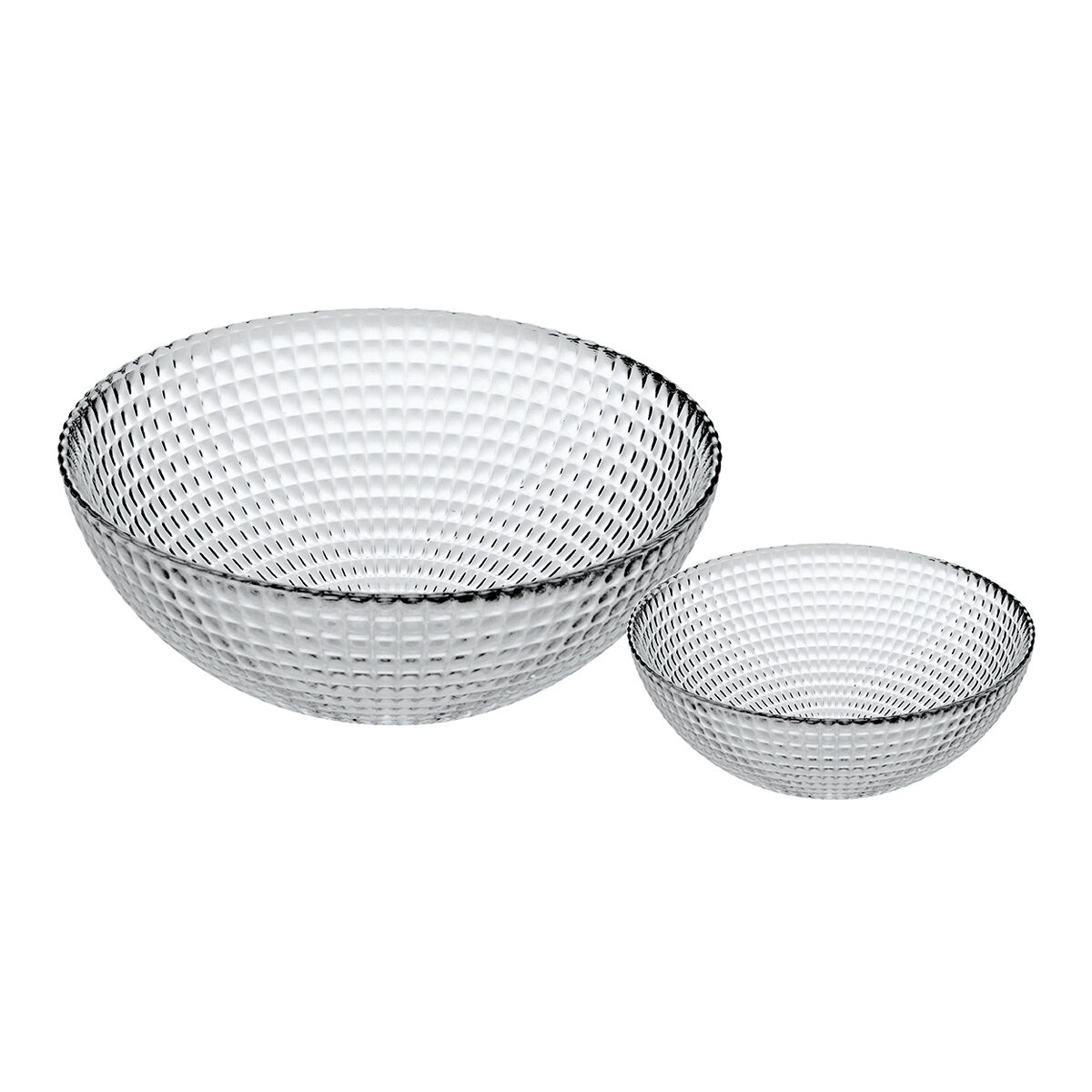 Conjunto de saladeira e 6 taças GENERATION em vidro