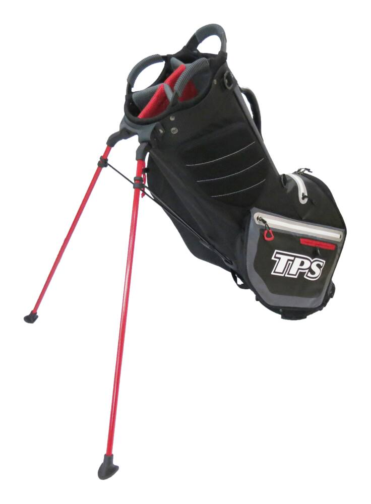PowerBilt TRM 5-Way Top Dividers Golf Stand Bag, Black/Red