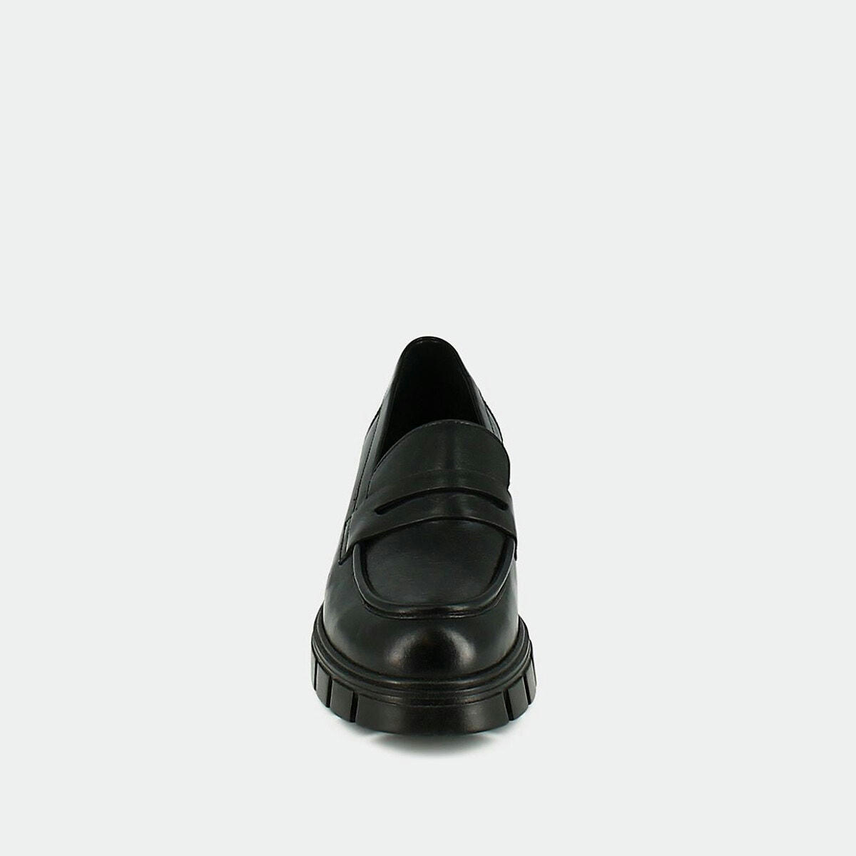 Mocassins chunky à talons Aron, cuir