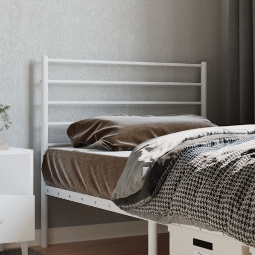 NNEVL Metal Headboard White 90 cm