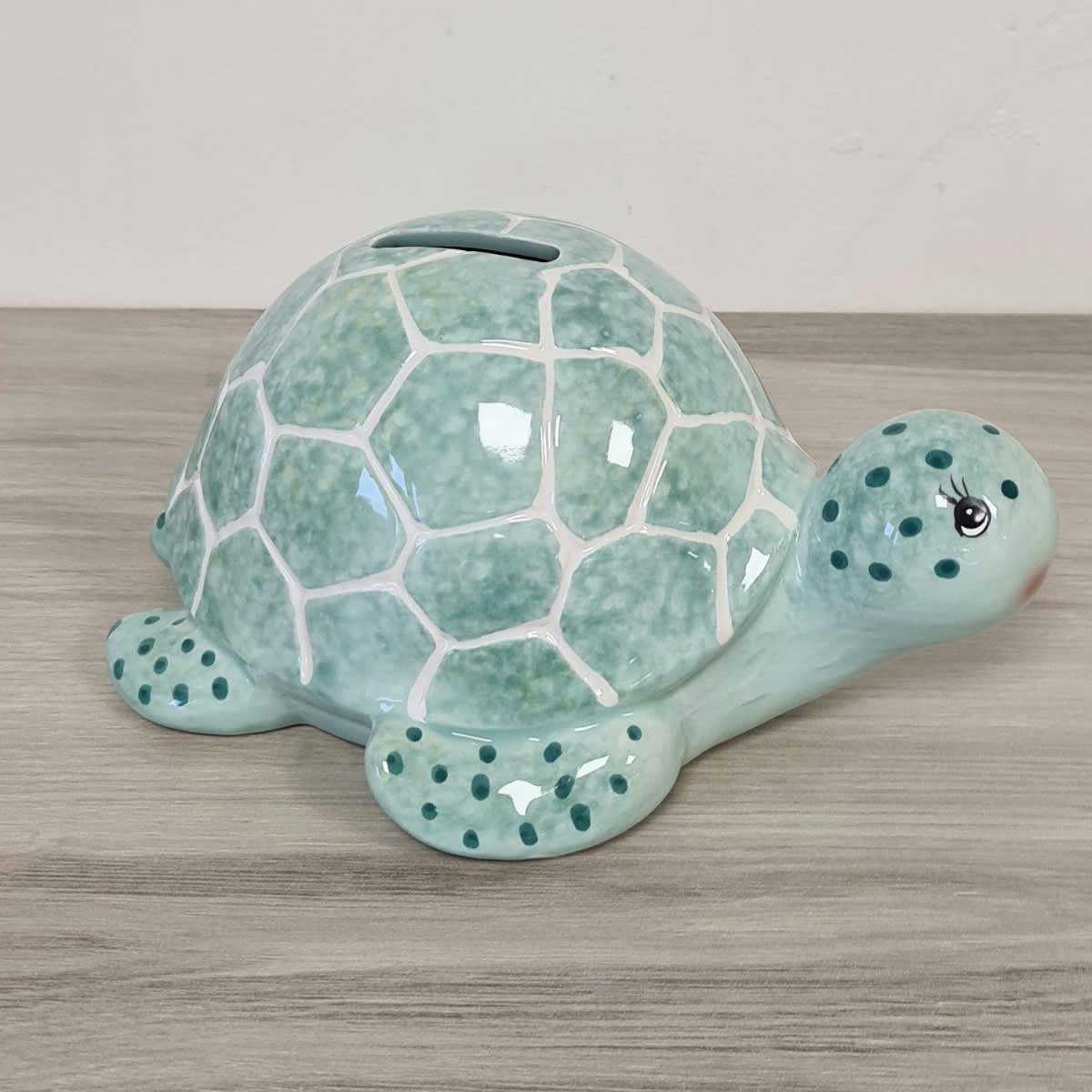 - Tirelire tortue verte